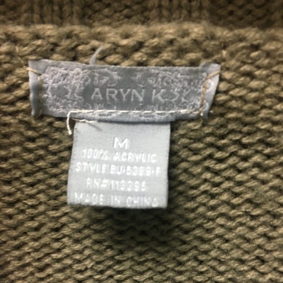 1/2 Bell Sleeved Belted Knit Sweater Cardigan - Picture 5 of 13